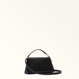 Black Furla Sfera Soft Mini Crossbody Top Handle, natural leather – view 3
