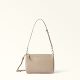 Beige Furla Talia Crossbody, natural leather