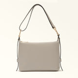 Taupe Furla Tonie M Hobo Aw25, natural leather