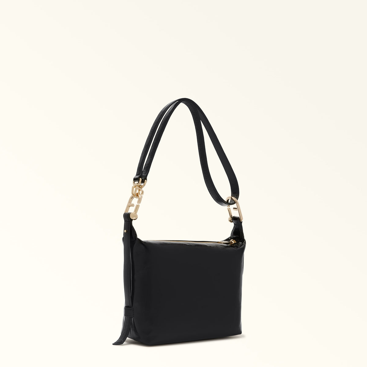 Black Furla Tonie Mini Hobo Aw 25, natural leather – view 2