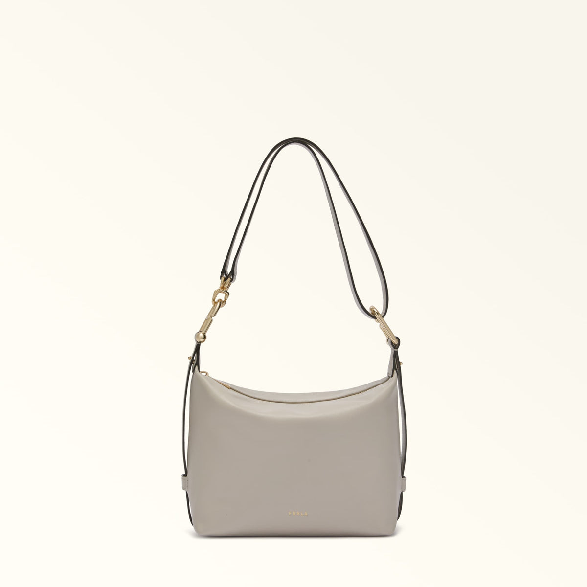 Taupe Furla Tonie Mini Hobo Aw 25, natural leather