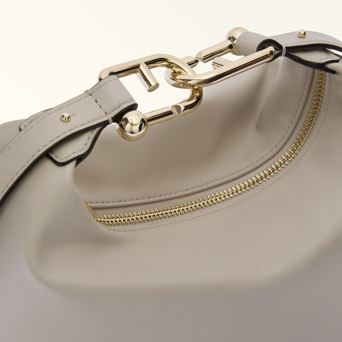 Taupe Furla Tonie Mini Hobo Aw 25, natural leather – view 3