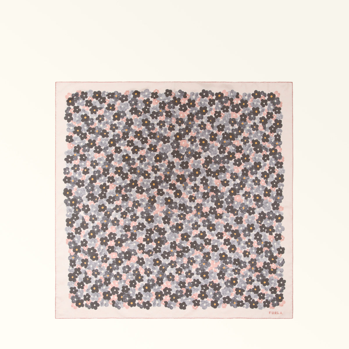 Grey Furla Tortona Carre' 90x90, scarf silk – view 4