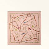 Pink Furla Tortona Carre' 90x90, scarf silk – view 3