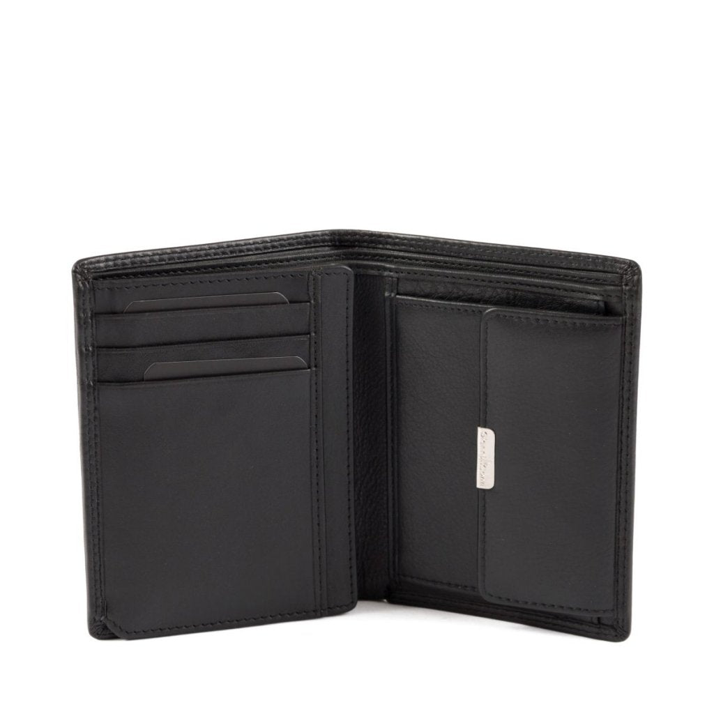 Black Gianni Conti Wallet 507117, natural leather – view 2