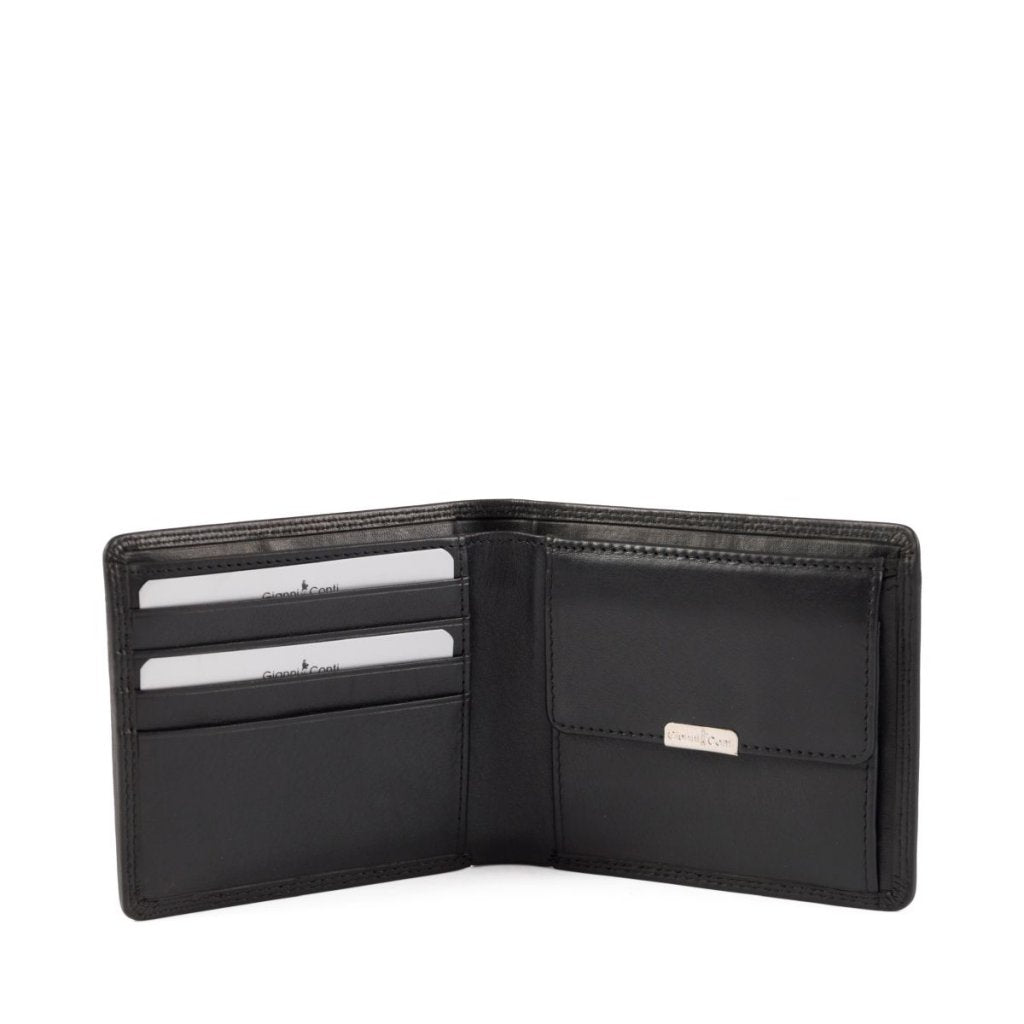 Black Gianni Conti Wallet 507318, natural leather – view 2