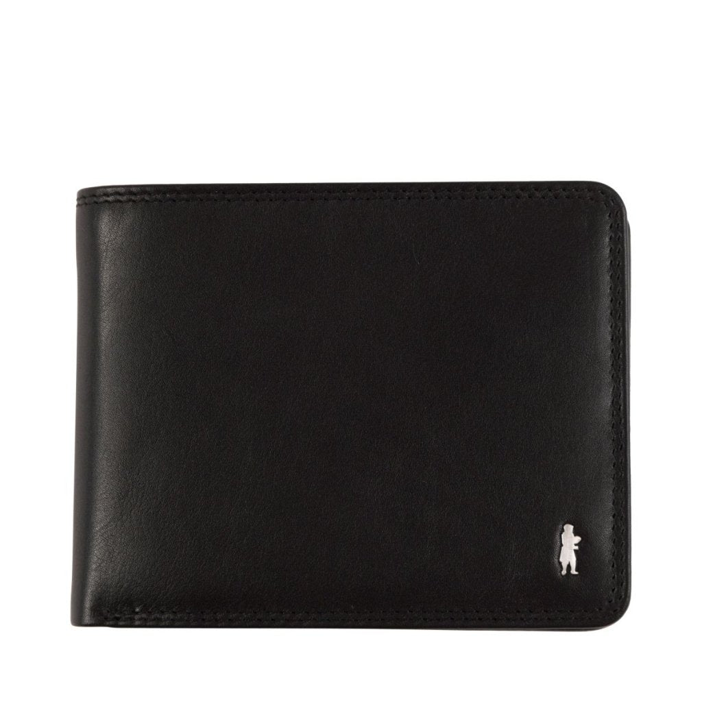 Black Gianni Conti Wallet 507339, natural leather