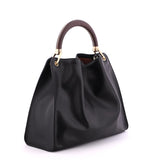 Black Gironacci 103461 Vitello soft, shoulder bag natural leather – view 2