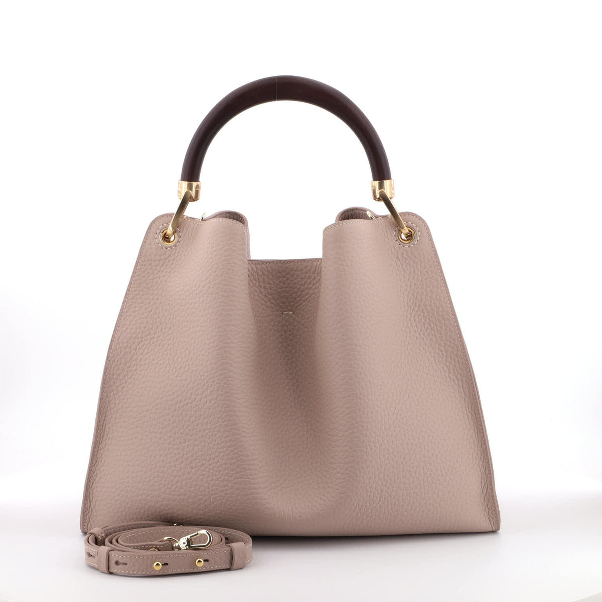 Beige Gironacci 3461, shoulder bag natural leather – view 2
