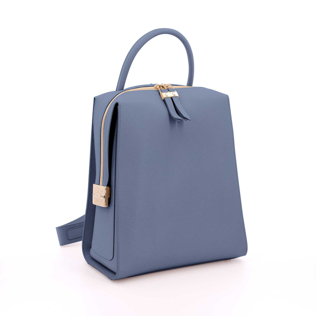 Grey Gironacci Backpack 1272, natural leather