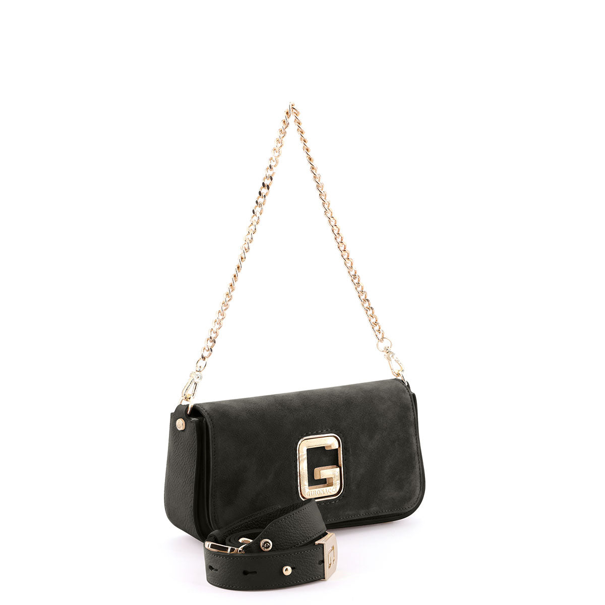 Black Gironacci Clutch 2290, natural leather