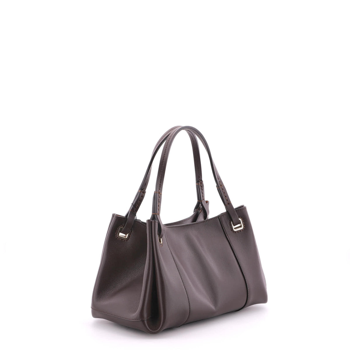 Brown Gironacci Handbag 3350, natural leather – view 4