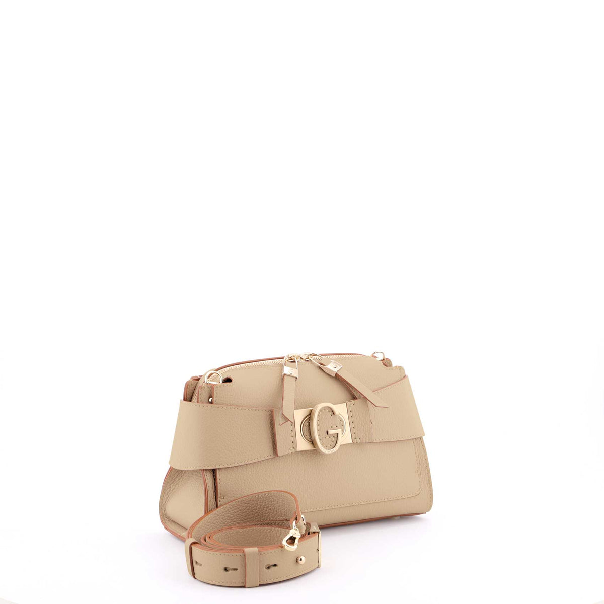 Camel Gironacci Luna M Crossbody 3123, natural leather