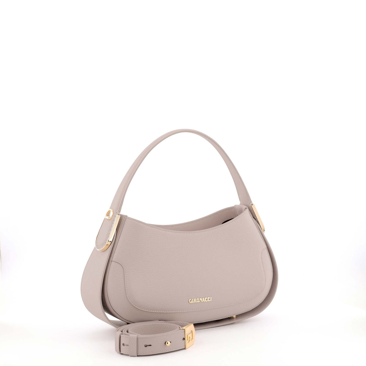Beige Gironacci Shoulder Bag 3151, natural leather