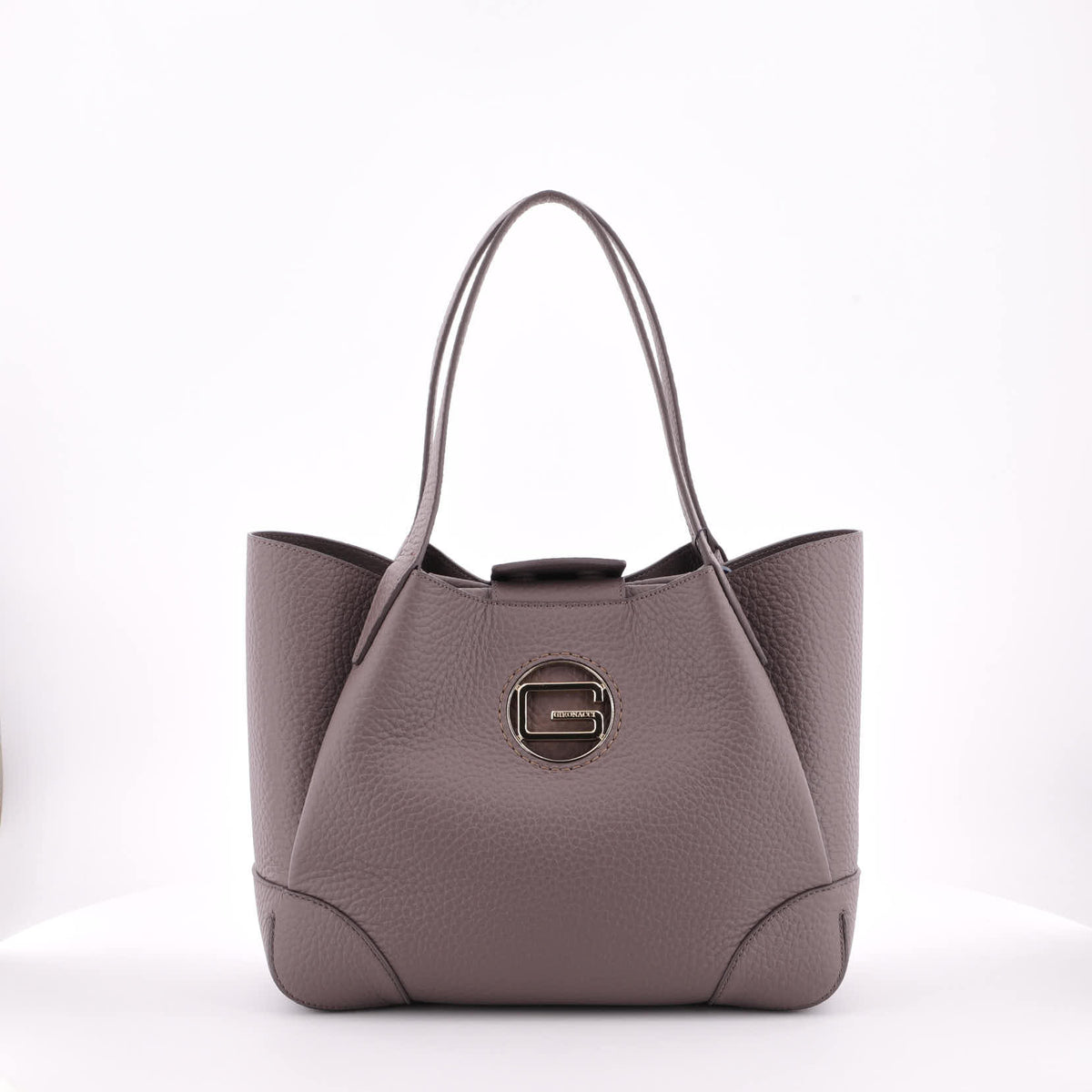Grey Gironacci Shoulder bag M 2351, natural leather