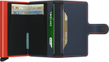 „Secrid MiniWallet Matte Night Blue & Orange“