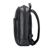 Black Roncato Alaska 15.6" Laptop Backpack, natural leather – view 3