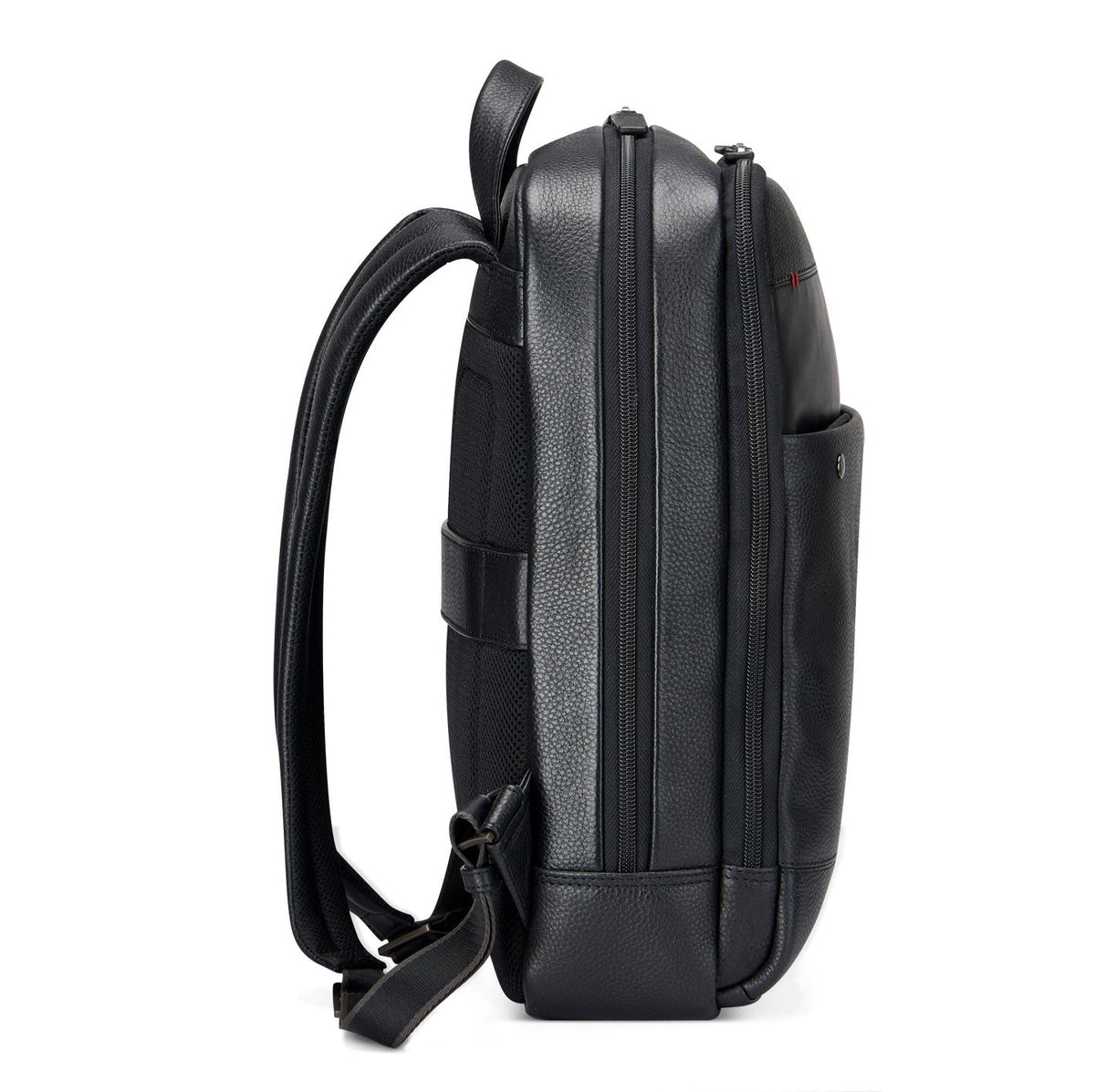 Black Roncato Alaska 15.6" Laptop Backpack, natural leather – view 7