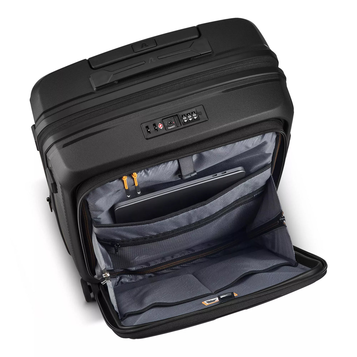 Black Roncato ARCADE DLX Cabin Spinner, hardside luggage polypropylene – view 3