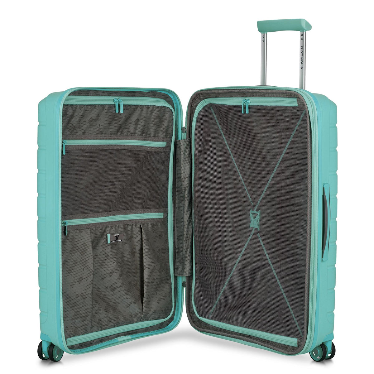 Green Roncato B-FLYING Medium Expandable Spinner 67 Cm, hardside luggage polypropylene – view 3