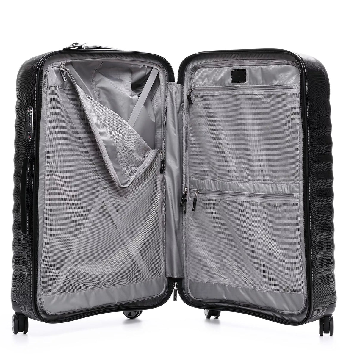 Black Roncato E-Lite Large Trolley 80 Cm., hardside luggage polycarbonate – view 3