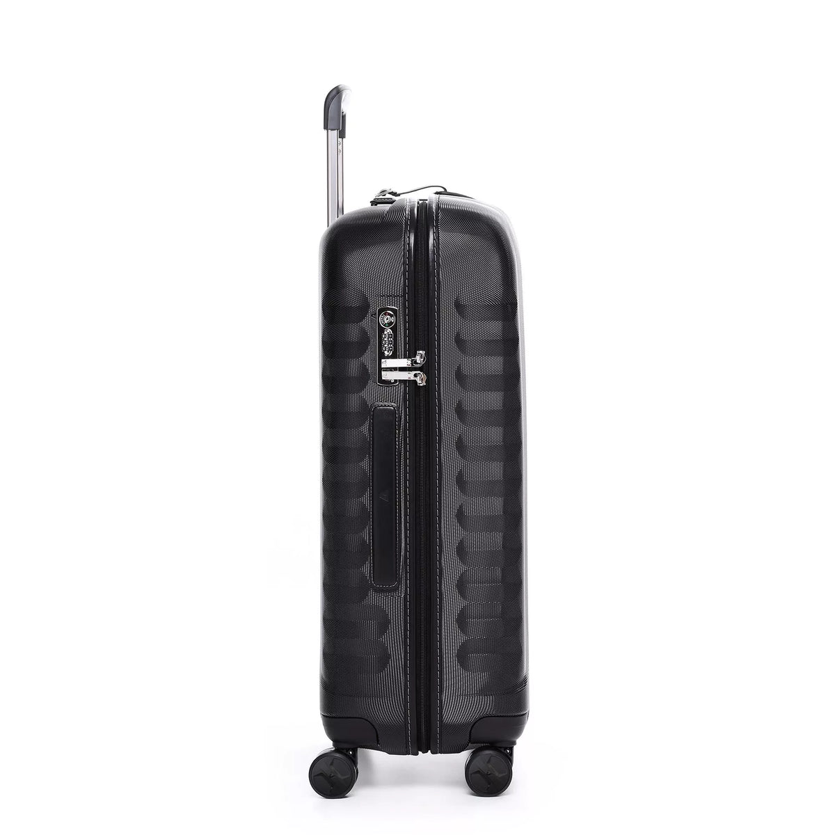 Black Roncato E-Lite Medium Trolley, hardside luggage polycarbonate – view 2