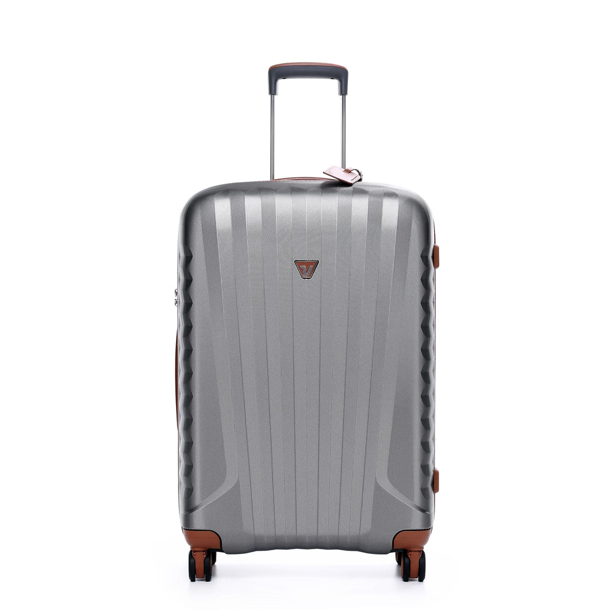 Grey Roncato E-Lite Medium Trolley, hardside luggage polycarbonate