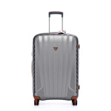 Grey Roncato E-Lite Medium Trolley, hardside luggage polycarbonate