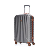 Grey Roncato E-Lite Medium Trolley, hardside luggage polycarbonate – view 4