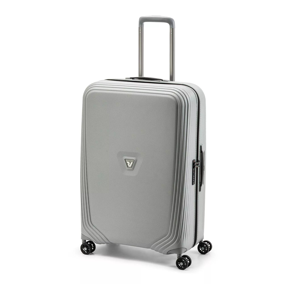Silver Roncato GIGALIGHT Medium spinner, hardside luggage polycarbonate – view 4