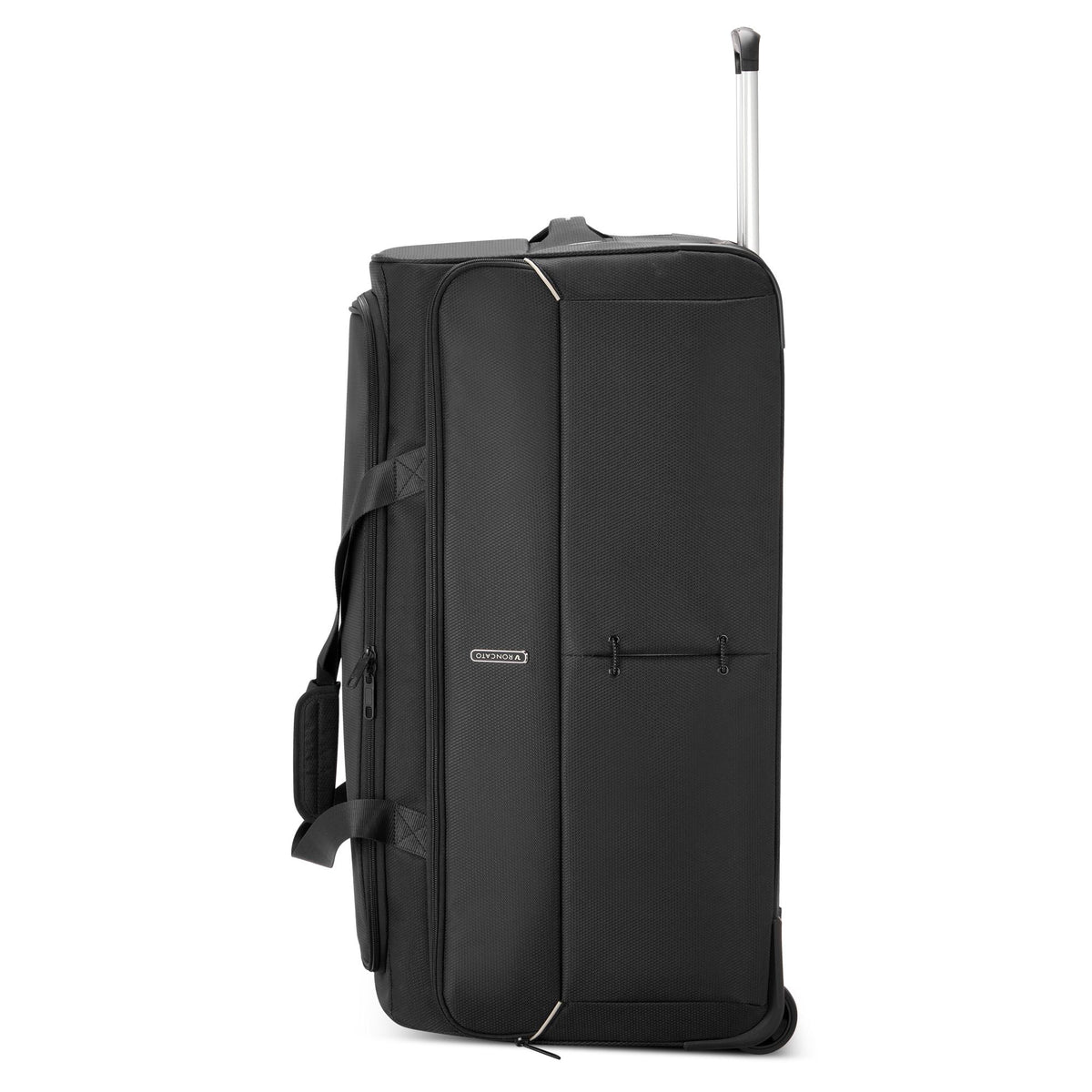 Black Roncato Ironik 2.0 wheeled duffle trolley 98 L, duffle bag
