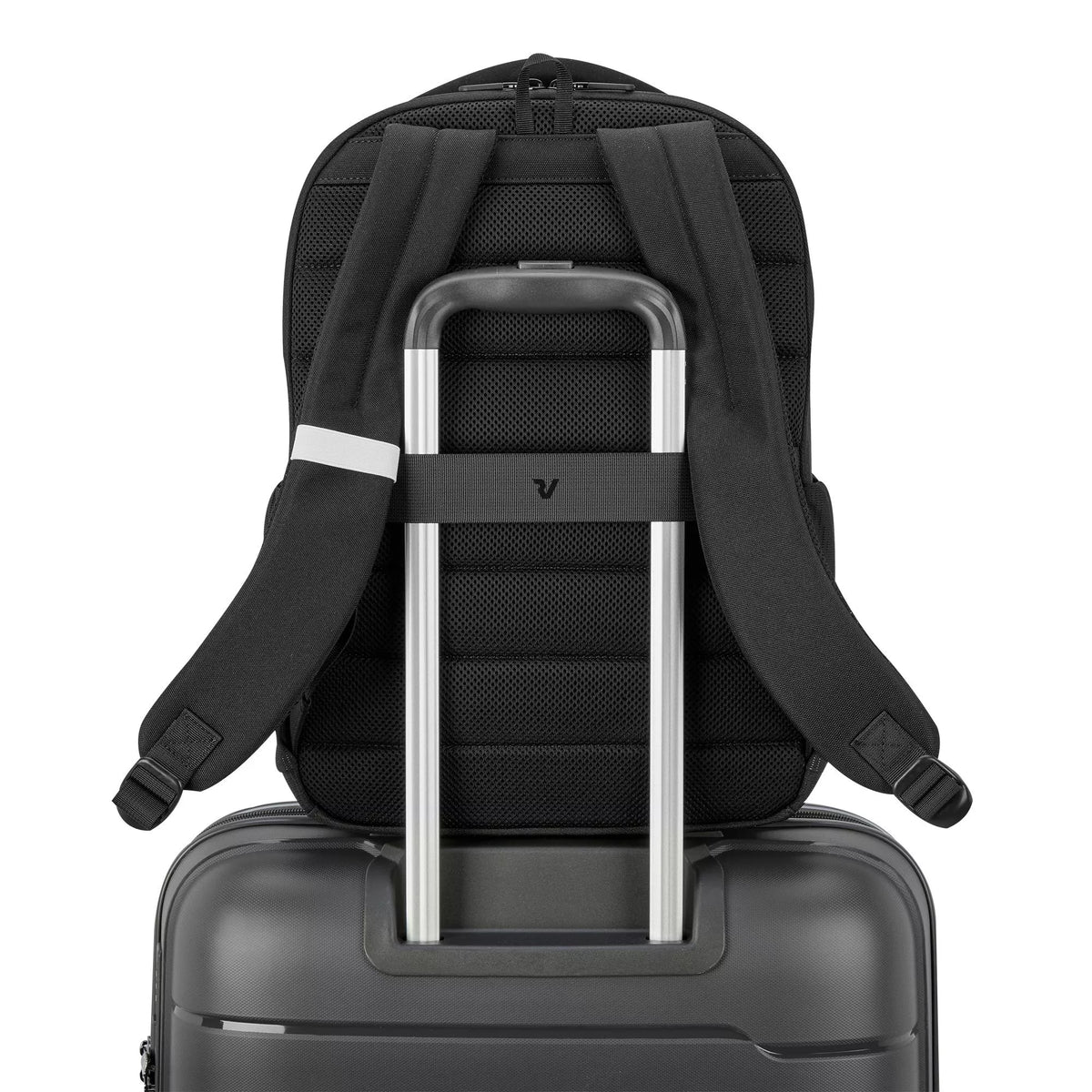 Black Roncato K 2 Business Backpack, laptop backpack polyester – view 6