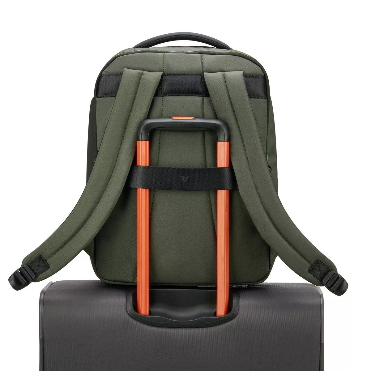 Green Roncato METROPOLITAN TRAVEL backpack, nylon/polyester – view 6