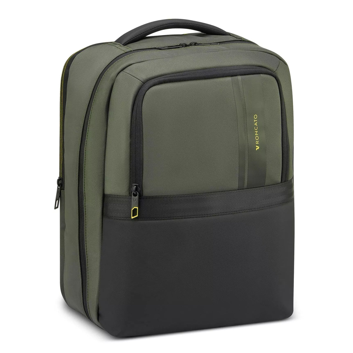 Green Roncato METROPOLITAN TRAVEL backpack, nylon/polyester – view 7