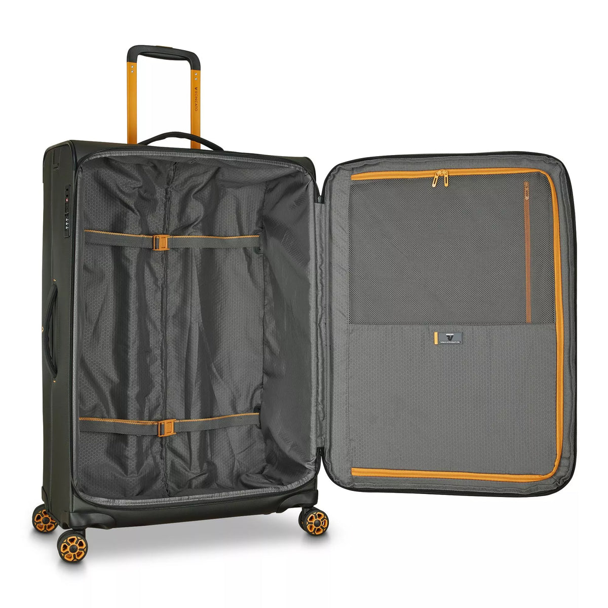 Green Roncato NORWAY Large spinner, softside luggage polyester – view 5