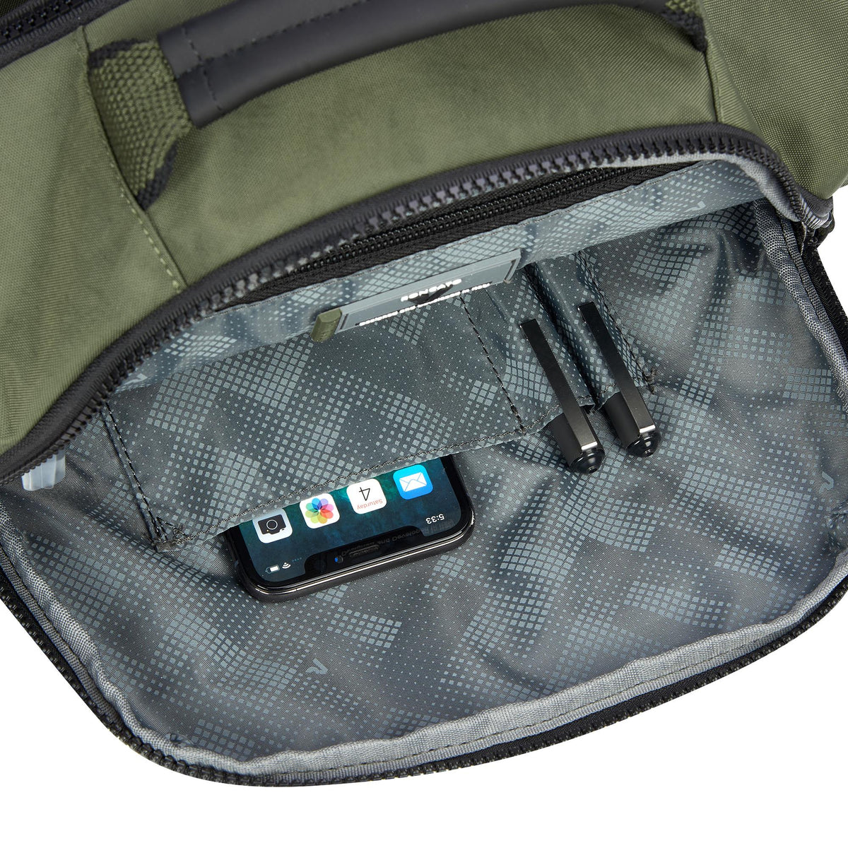 Green Roncato Rolling Large Backpack 2 Compartments, nylon – view 5