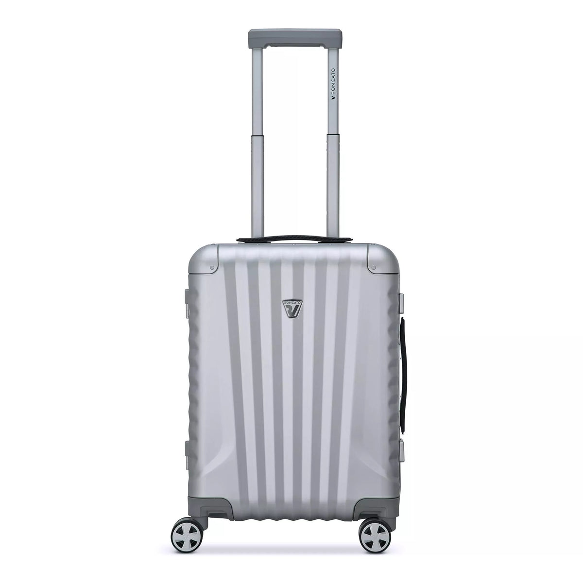 Silver Roncato UNO AL Cabin spinner, hardside luggage aluminium