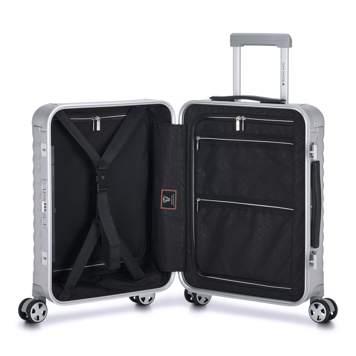 Silver Roncato UNO AL Cabin spinner, hardside luggage aluminium – view 5