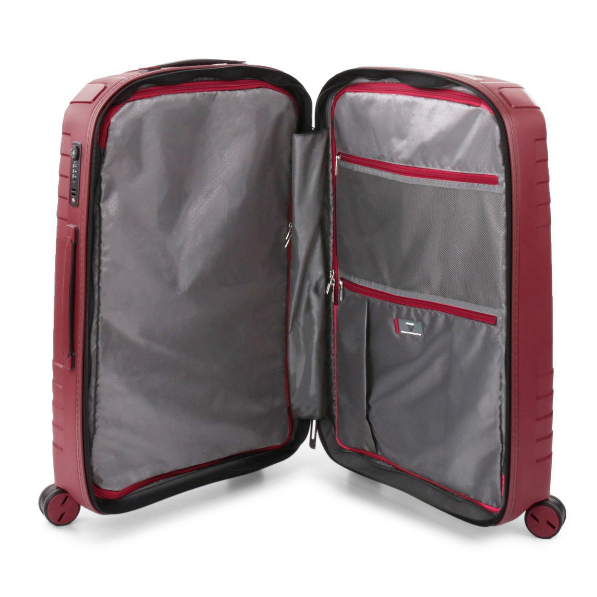 Burgundy Roncato Ypsilon Medium Expandable Trolley, hardside luggage – view 9