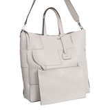 White Abro Chessboard Shopper, tote natural leather – view 8