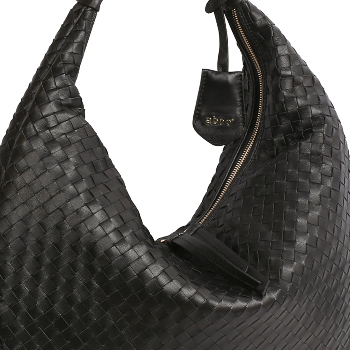 Black Abro Nana Shoulder Bag, natural leather – view 5