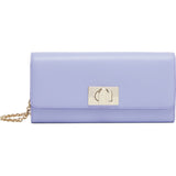 Purple Furla 1927 Chain Wallet, natural leather