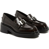 Black Furla College Loafer T.35, shoes natural leather