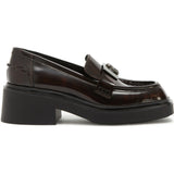 Black Furla College Loafer T.35, shoes natural leather – view 2