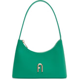 White Furla Diamante Mini Shoulder Bag, natural leather
