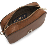 Brown Furla Primula Mini Crossbody Webbing Strap, natural leather – view 6