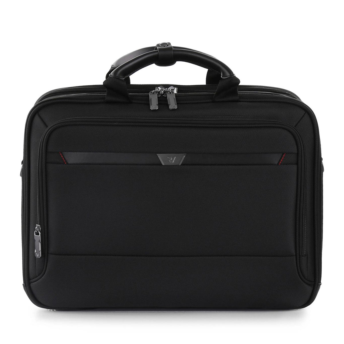 Black Roncato Biz 4.0 15.6" Laptop Briefcase, polyester – view 2