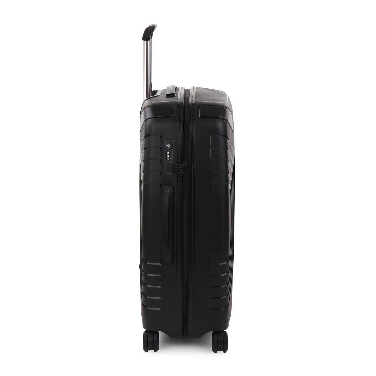 Black Roncato Ypsilon Expandable Large Trolley, hardside luggage – view 3