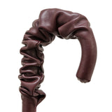 Luxury Burgundy & Paisley Double-Cloth Umbrella| Made in Italy