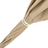 Elegant Beige & Polka-Dot Double-Cloth Umbrella| Made in Italy